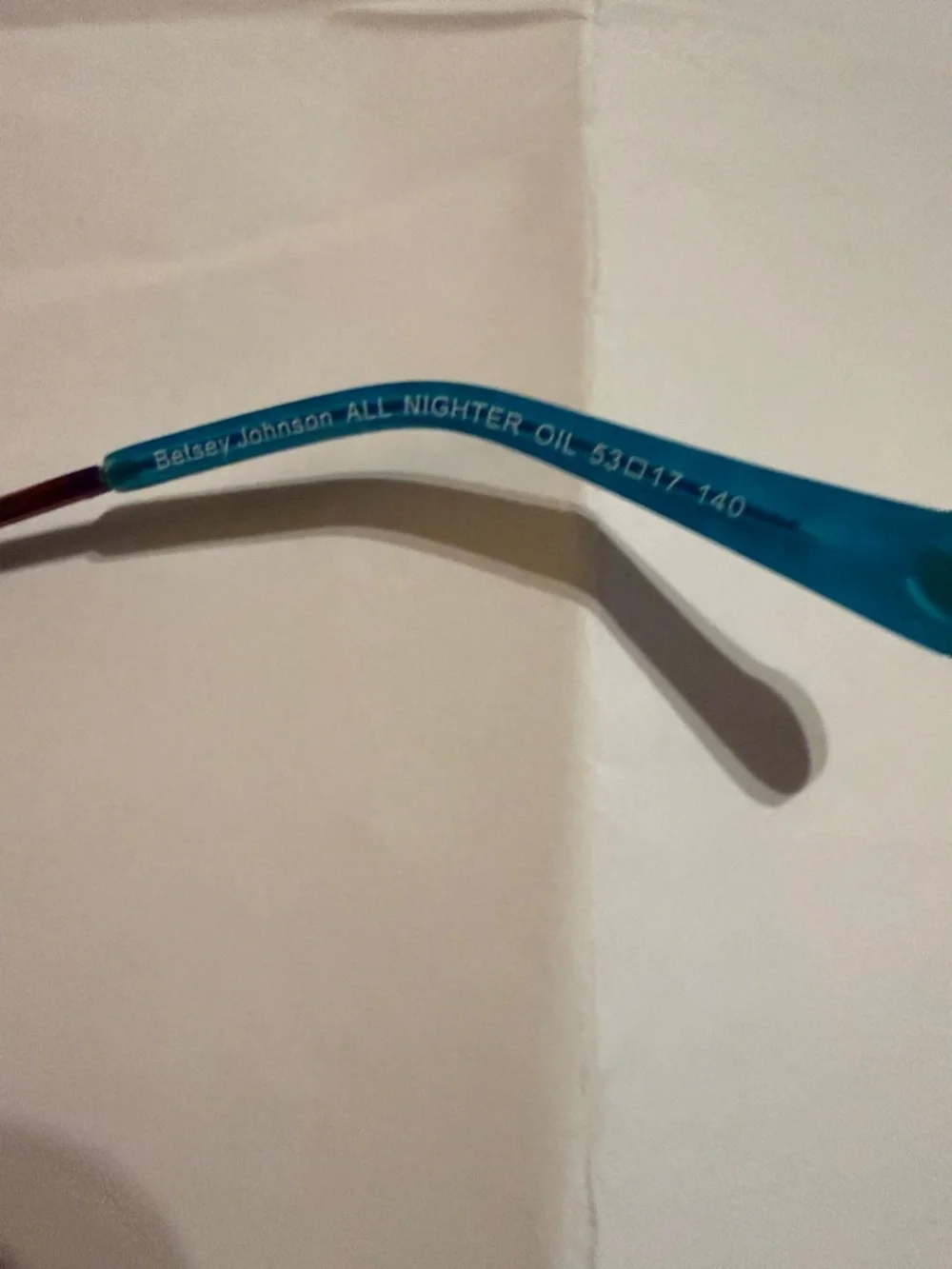 Betsey Johnson Turquoise & Purple Metal Frame No Lenses - Picture 4 of 7
